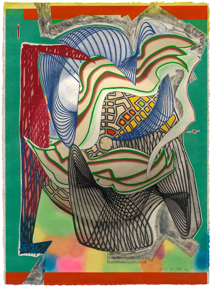 Frank Stella, The funeral (dome), from the 'Moby Dick (domes)' series 1992